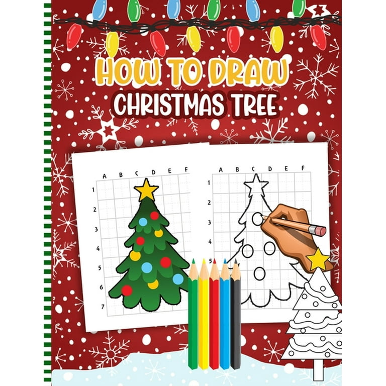 How To Draw A Christmas Tree For Kids
