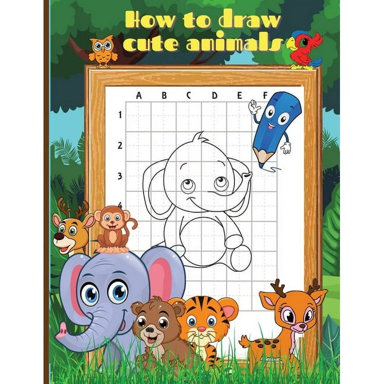 Dreamy Child Animal Drawing Book: Drawing books for kids 9-12 multi packs -  Animal Name Writing, Drawing and Coloring Book for kids 9-12 Cute - Drawin  (Paperback)