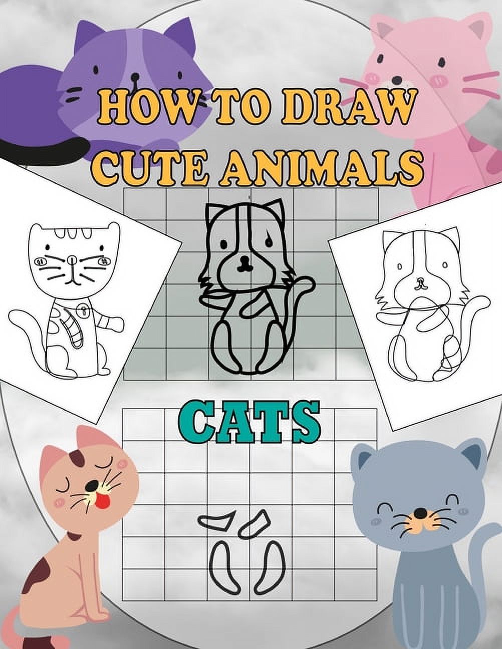 How To Draw Cute Animals Cats A Fun and Simple StepbyStep Drawing