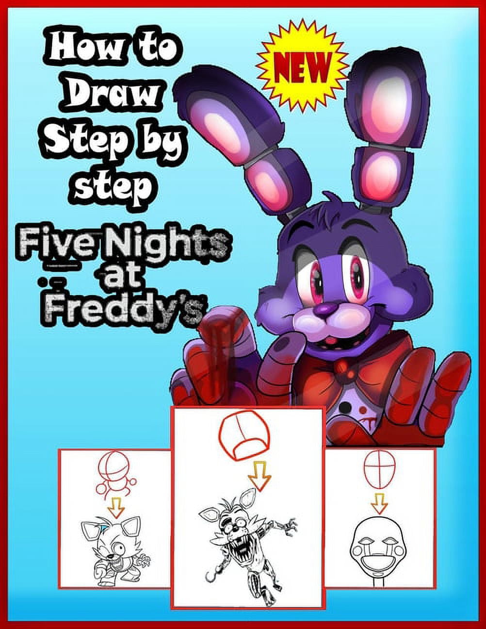 How to draw withered Foxy from Five Nights at Freddy's 2 FNAF 2 drawing  lesson preview