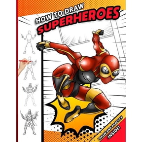 How To Draw Superheroes: A Step by Step Drawing Book for young comic fans, (Paperback)