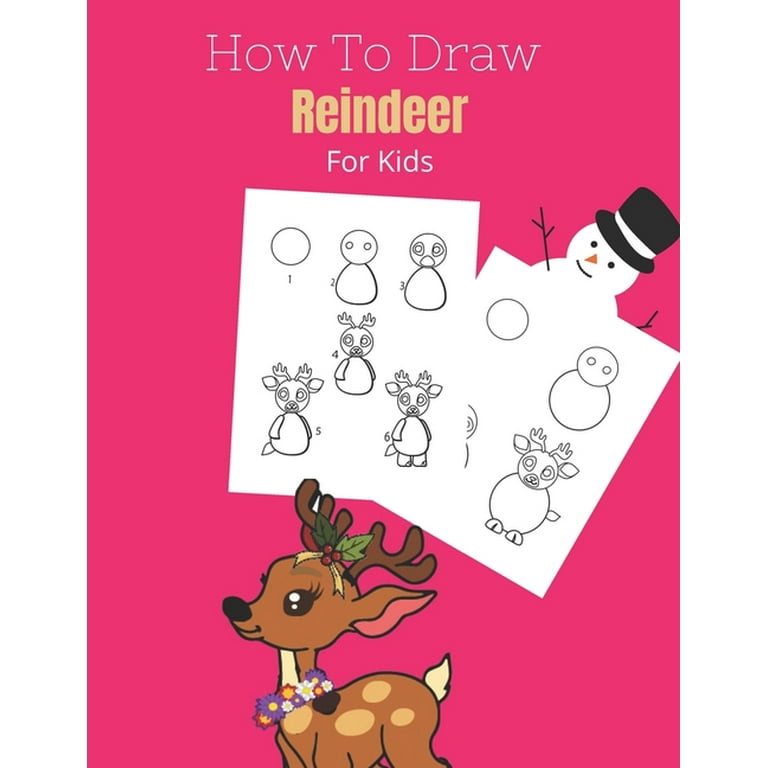 How To Draw A Reindeer - Step By Step Drawing Tutorial