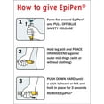 thumbnail image 1 of How To Give EpiPen Sign Metal Tin Sign 8x12 Inches Caution Danger Safety Security Warning Notice Signs, 1 of 5