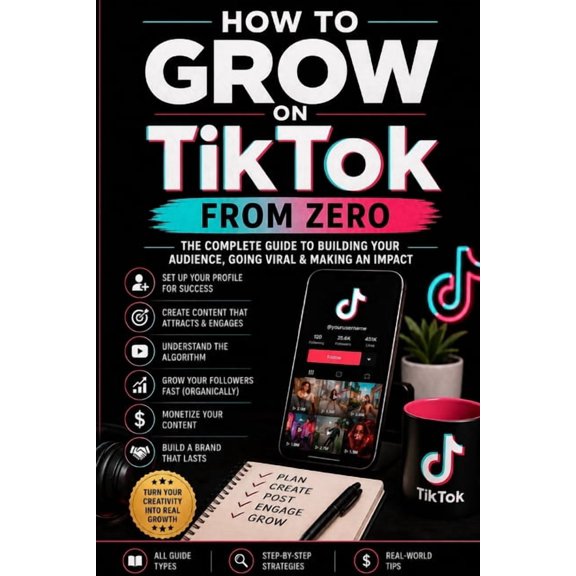 How To Grow On TikTok From Zero, (Paperback)
