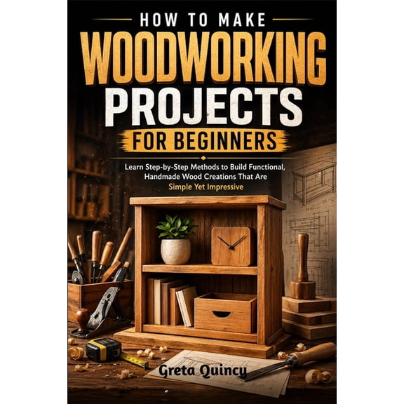 How To Make Woodworking Projects For Beginners: Learn Step-by-Step Methods to Build Functional, Handmade Wood Creations , (Paperback)