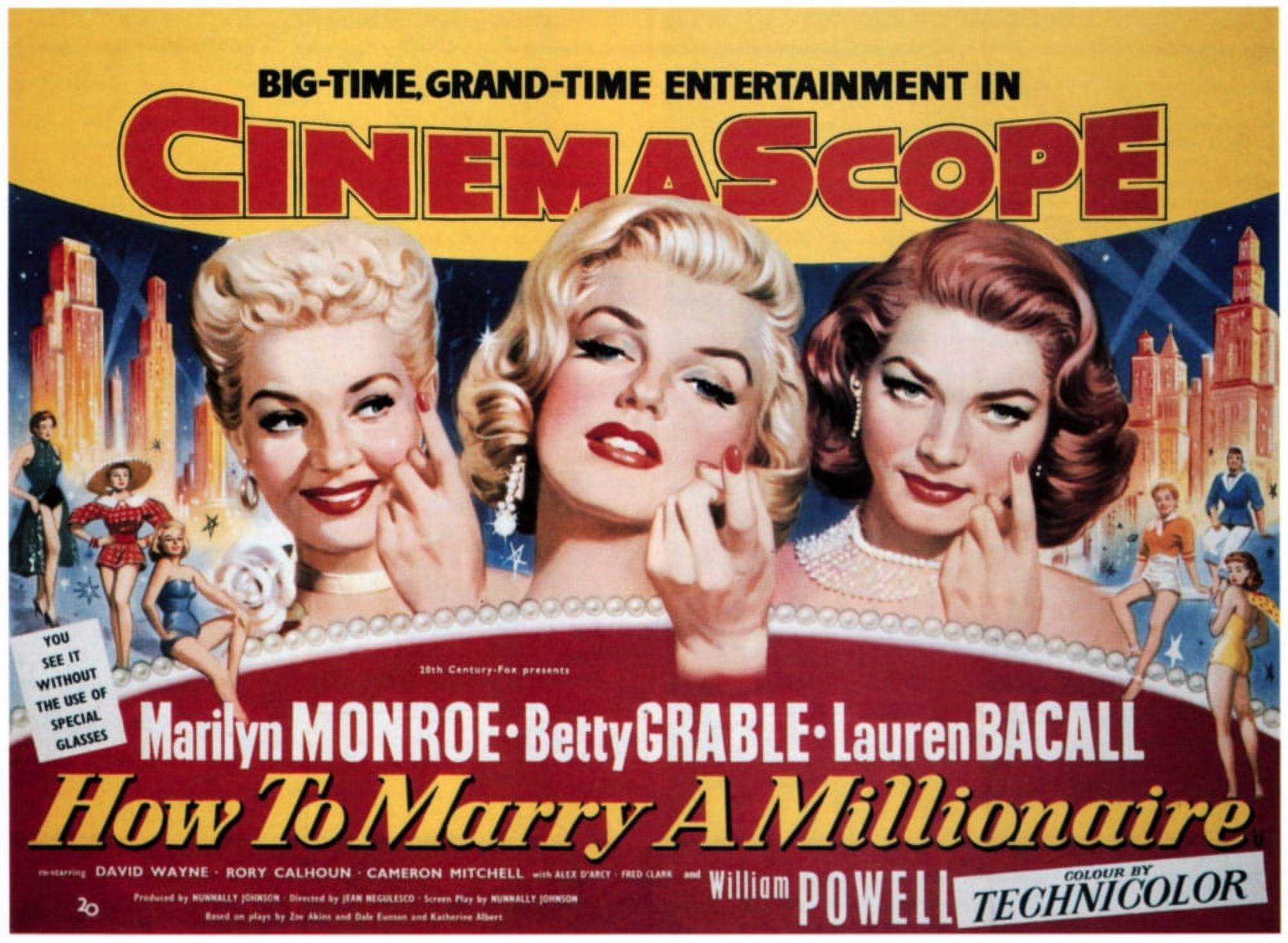 How To Marry A Millionaire Canvas Art -  (28 x 22)