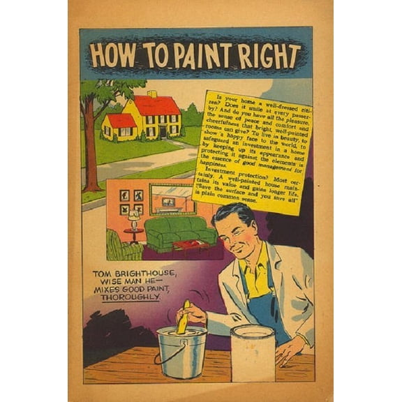 How To Paint Right #1 VF ; Western Comic Book