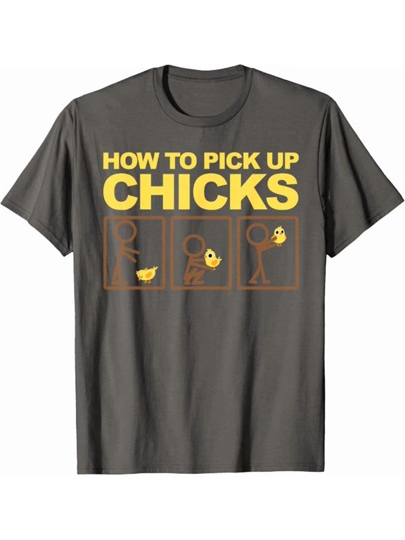 How To Pick Up Chicks Cute 101 Lover Comedy Present Theme T-Shirt, Size S-5XL