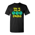 thumbnail image 1 of How To Pick Up Chicks Funny Humor DT Adult T-Shirt Tee, 1 of 2