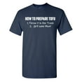 thumbnail image 1 of How To Prepare Tofu Sarcastic Humor Graphic Novelty Funny Tall T Shirt, 1 of 3