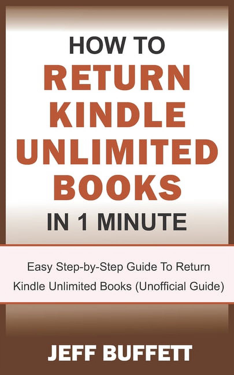 How To Return Kindle Unlimited Books In 1 Minute Easy StepbyStep