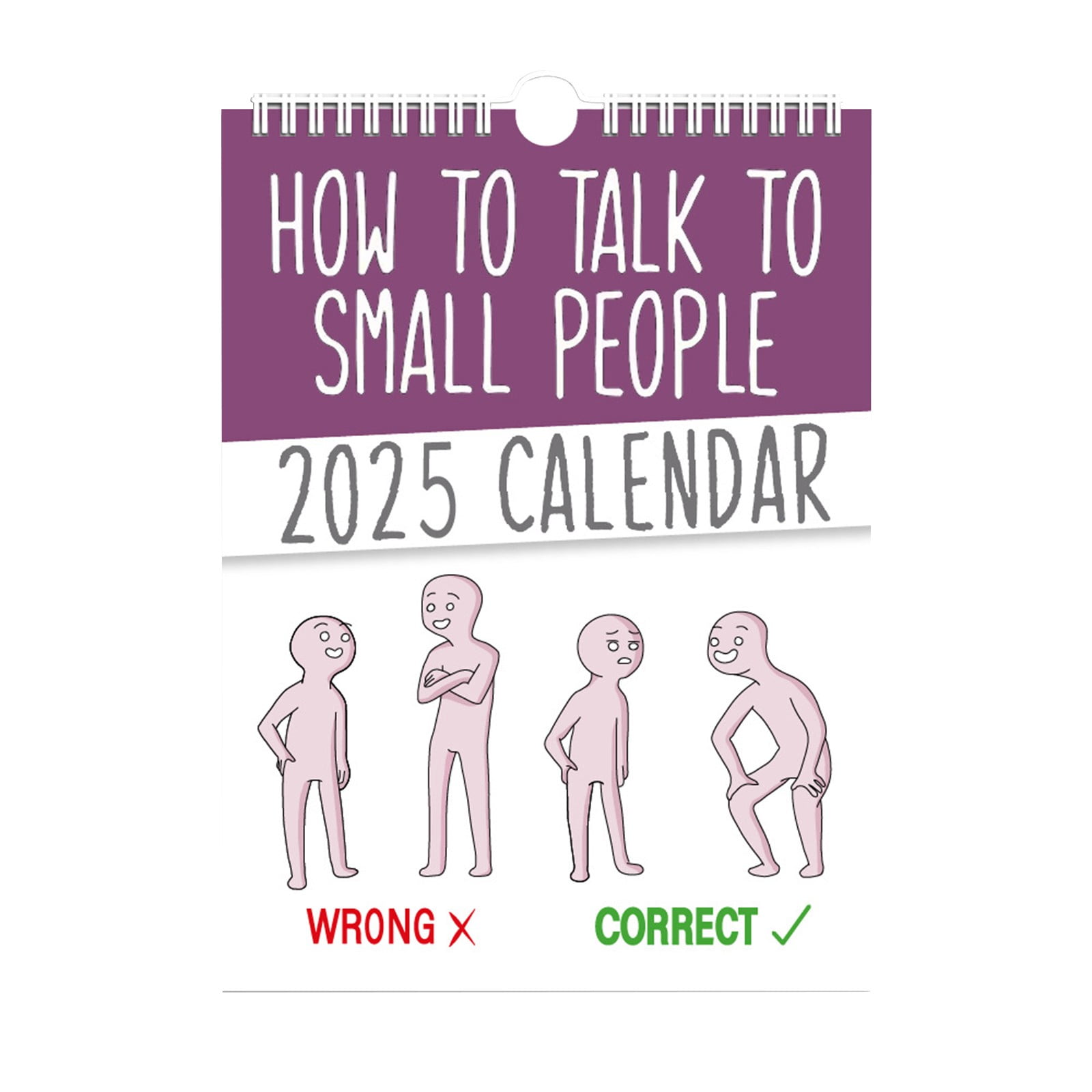 How To Talk To Small People 2025 Wall Calendar，2025 Fun Calendar New