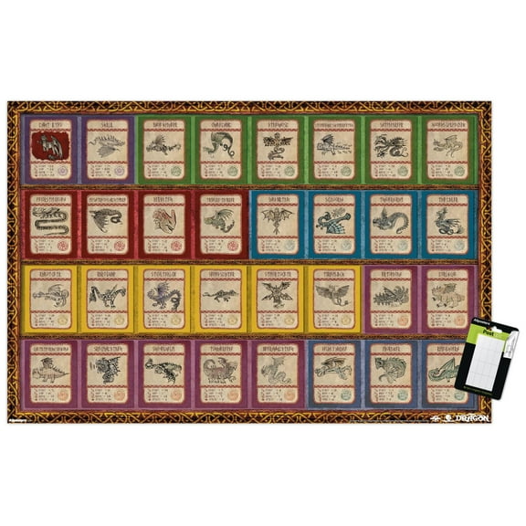 How To Train Your Dragon (2025) - Cards Wall Poster, 22.375" x 34"