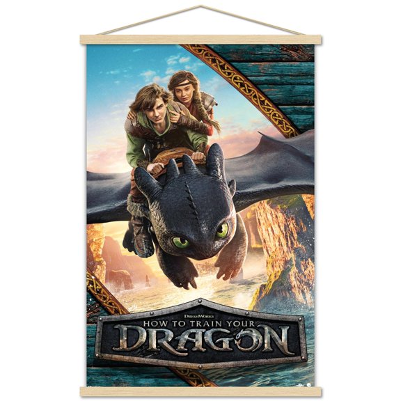 How To Train Your Dragon (2025) - Flight Wall Poster with Magnetic Frame, 22.375" x 34"