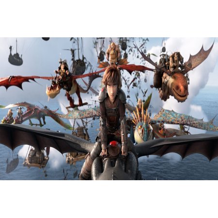 How To Train Your Dragon 3 Hidden World Toothless Hiccup Edible Cake Topper Image ABPID00156V2