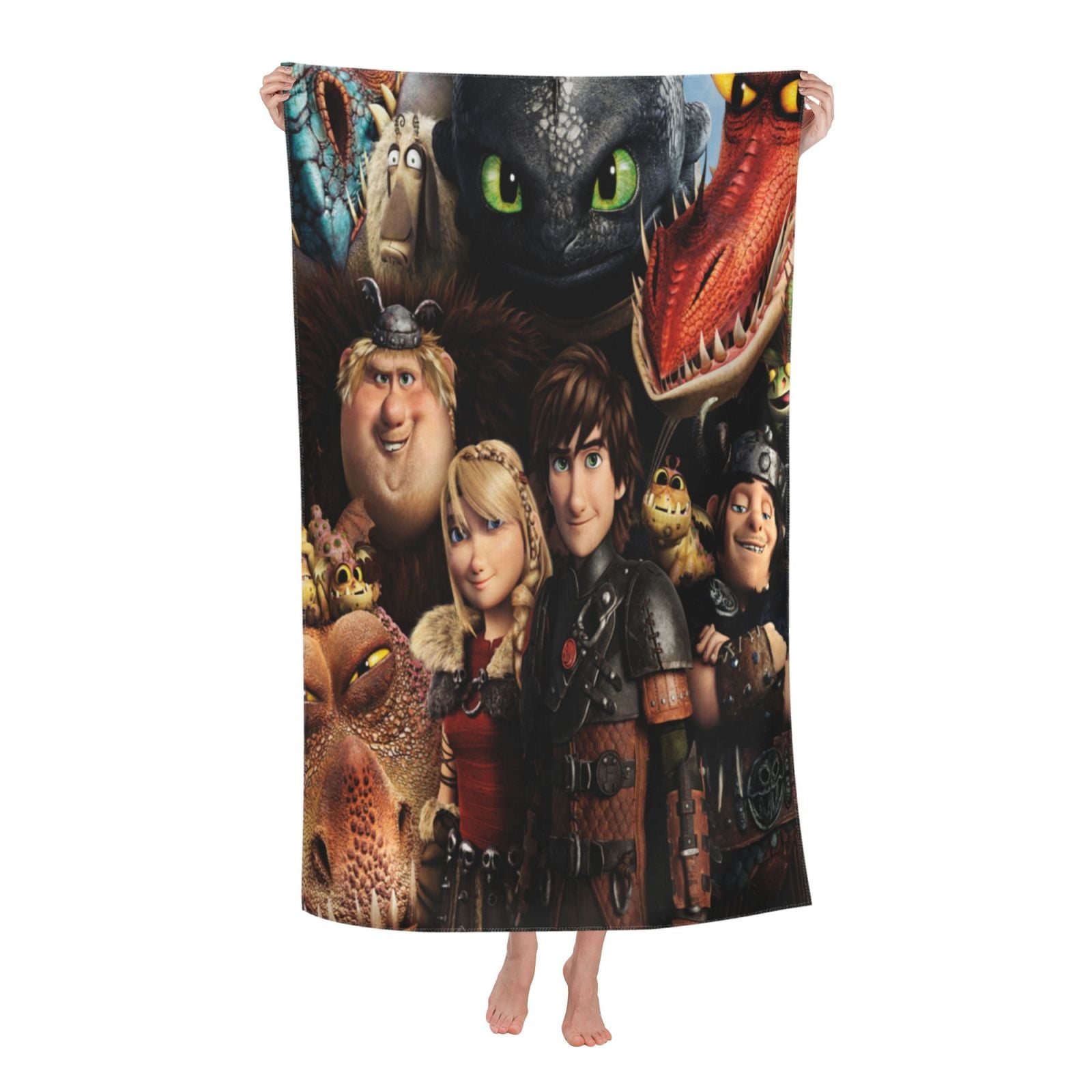 How To Train Your Dragon Beach Towel Cute QuickDry Bath Towels For