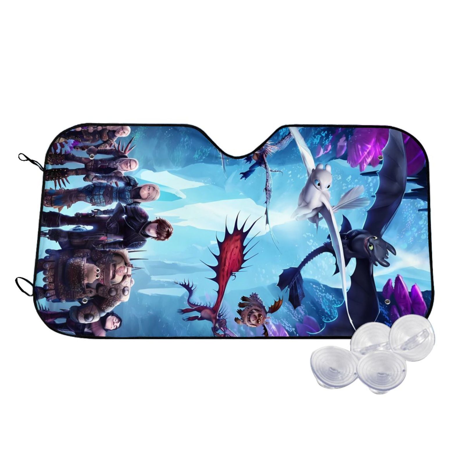 How To Train Your Dragon Car Windshield Sunshade Folding Front Sun