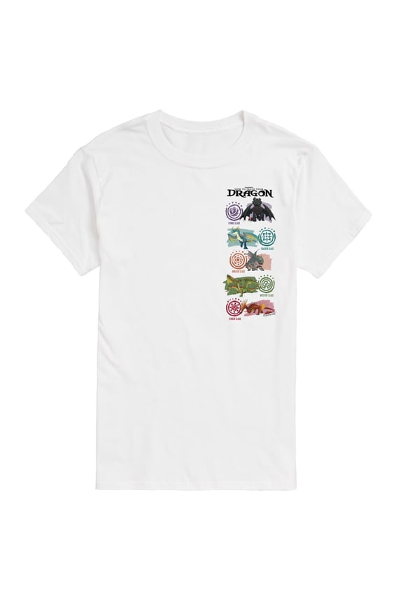 - Dragon Column - Men's Short Sleeve Graphic T-Shirt