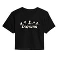 thumbnail image 1 of How To Train Your Dragon - Dragons - Juniors Cropped Short Sleeve Graphic T-Shirt, 1 of 4