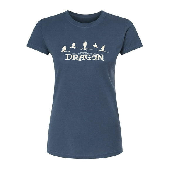 How To Train Your Dragon - Dragons - Juniors Fitted Short Sleeve Graphic T-Shirt