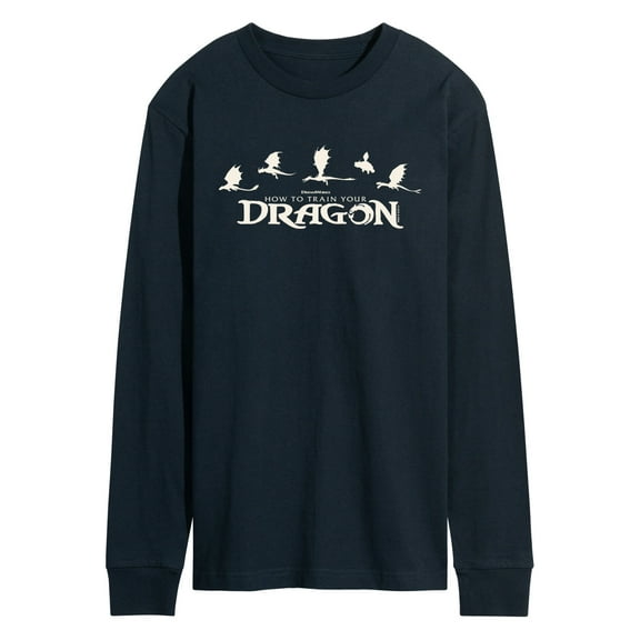 How To Train Your Dragon - Dragons - Men's Long Sleeve Graphic T-Shirt