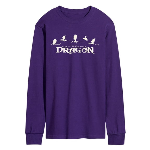 How To Train Your Dragon - Dragons - Men's Long Sleeve Graphic T-Shirt