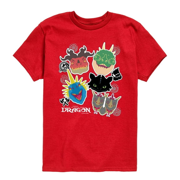 How to Train Your Dragon - Stickers - Youth Boys Short Sleeve Graphic T-Shirt