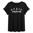 thumbnail image 1 of How To Train Your Dragon - Dragons - Womens Oversized Graphic T-Shirt, 1 of 4