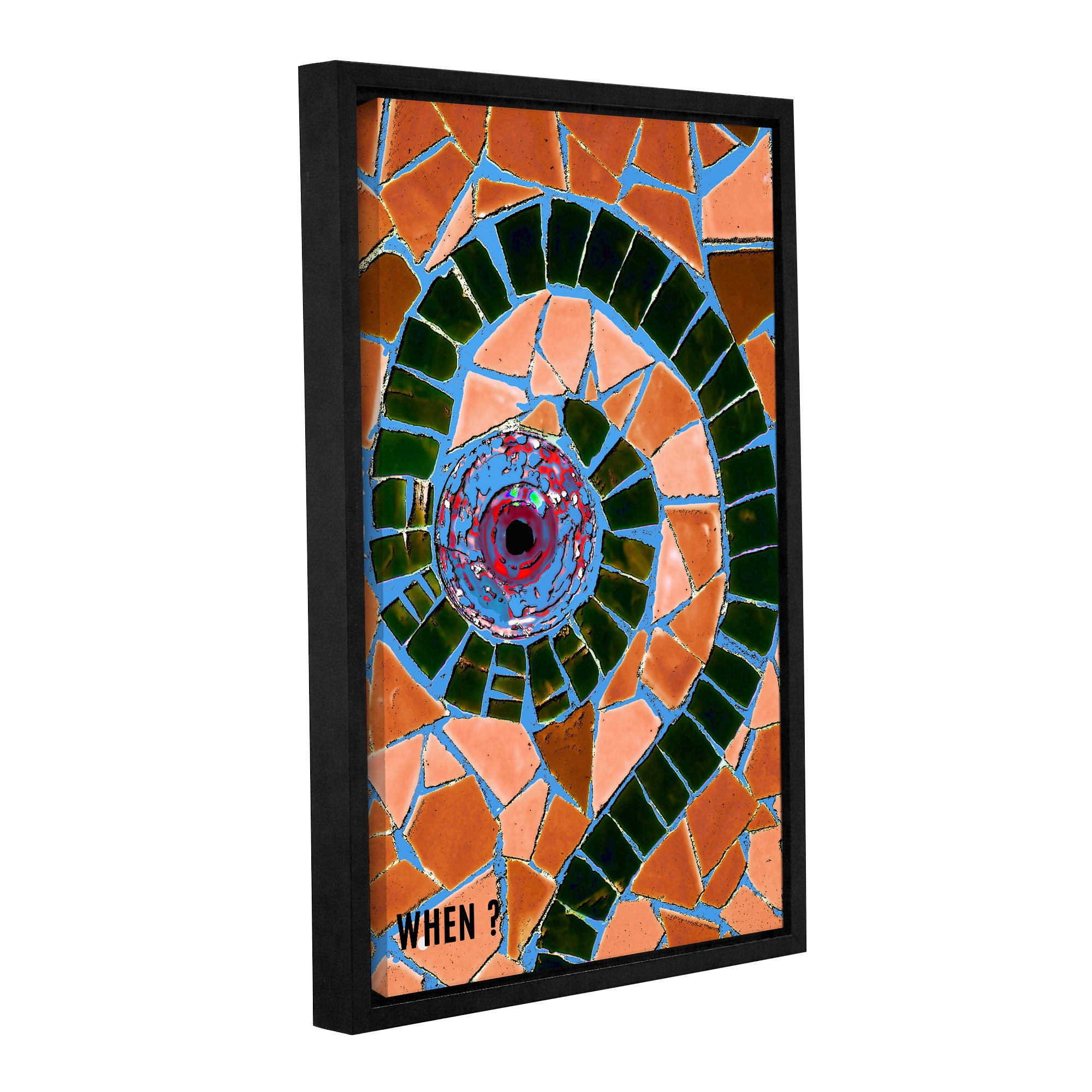 When' Gallery Wrapped Floater-framed Canvas Art Print, 32x48