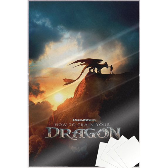 How To Train Your Dragon - Movie Poster (Regular Style) (Size: 24" x 36") (Laminated Poster & Strips)
