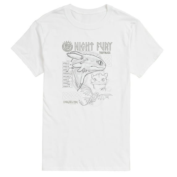 How To Train Your Dragon - Night Fury Research - Men's Short Sleeve Graphic T-Shirt