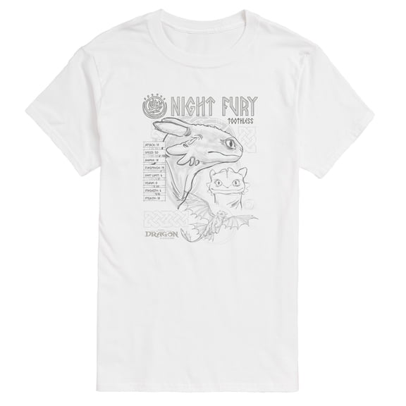 How To Train Your Dragon - Night Fury Research - Men's Short Sleeve Graphic T-Shirt