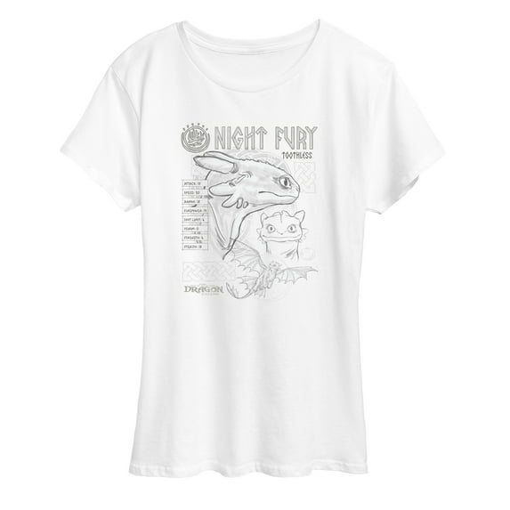 How To Train Your Dragon - Night Fury Research - Women's Short Sleeve Graphic T-Shirt
