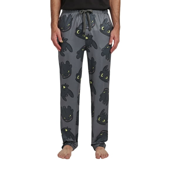 How To Train Your Dragon Toothless All-Over Print Men's Sleep Pajama Pants -Large