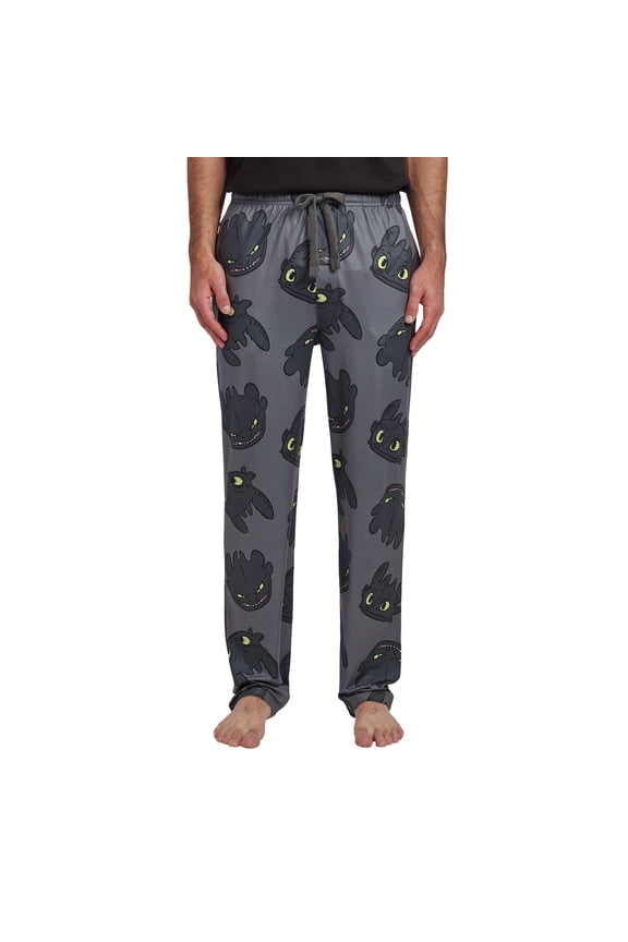 How To Train Your Dragon Toothless All-Over Print Men's Sleep Pajama Pants -Large