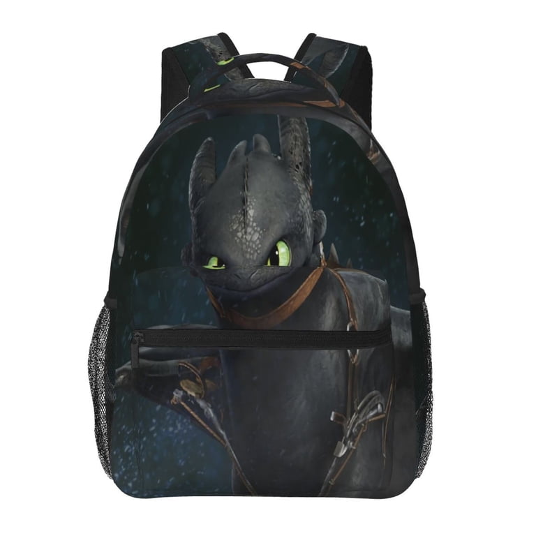 black leather dragon backpack Loungefly DreamWorks How to Train Your Mini : Clothing, Shoes & Jewelry Black vegan faux snakeskin leather and denim backpack Silver D Black Dragon in Trunk Leather