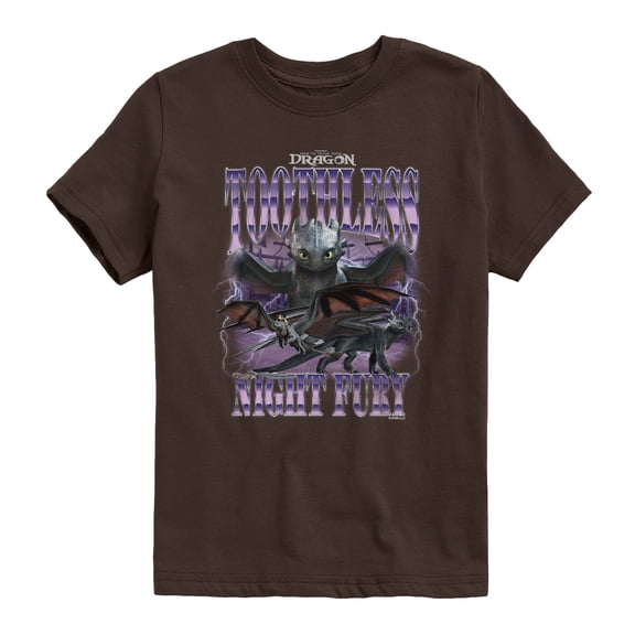 How To Train Your Dragon - Toothless Collage - Youth Short Sleeve Graphic T-Shirt
