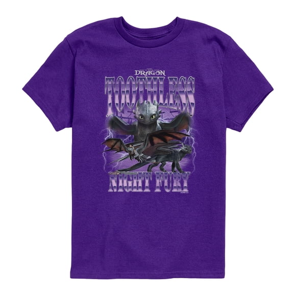 How To Train Your Dragon - Toothless Collage - Youth Short Sleeve Graphic T-Shirt