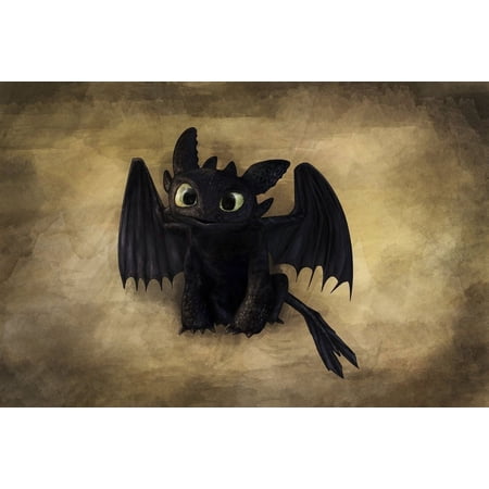 How To Train Your Dragon Toothless Edible Cake Topper Image ABPID00133V2