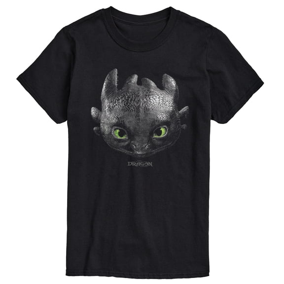 How To Train Your Dragon - Toothless Head Oversized - Men's Short Sleeve Graphic T-Shirt