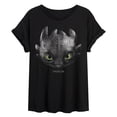 thumbnail image 1 of How To Train Your Dragon - Toothless Head - Women's Oversized Graphic T-Shirt, 1 of 4