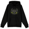 thumbnail image 1 of How to Train Your Dragon Toothless Head Vector Graphic on Black Adult Hoodie-Medium, 1 of 4