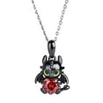 thumbnail image 1 of How To Train Your Dragon Toothless With Red Stone Metal Pendant Necklace, 1 of 1