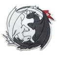 thumbnail image 1 of How To Train Your Dragon Toothless and Light Fury 4.5 Inches Wide Iron On Patch, 1 of 1