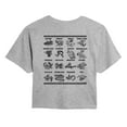 thumbnail image 1 of How To Train Your Dragon - Types Of Dragons - Juniors Cropped Graphic T-Shirt, 1 of 4