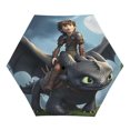 How To Train Your Dragon UV sunshade manual open and close, compact