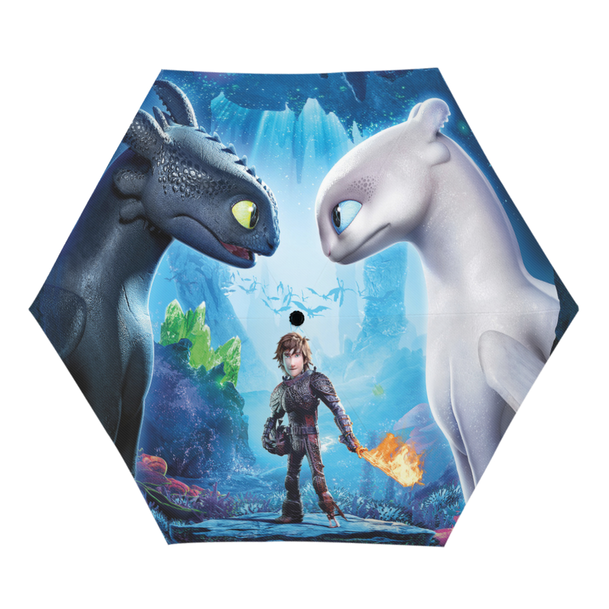 How To Train Your Dragon UV sunshade manual open and close, compact