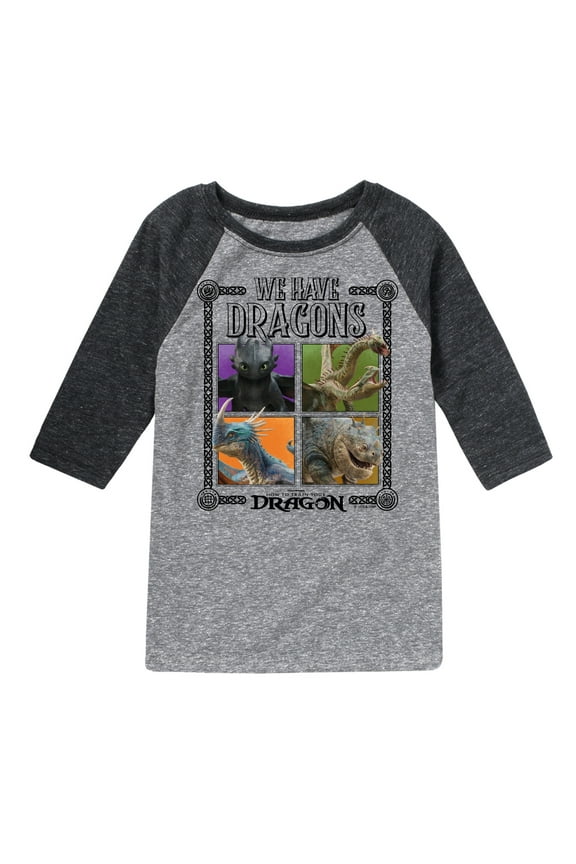 - We Have Dragons - Toddler And Youth Raglan