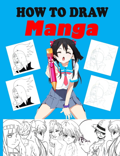 How to Draw Anime & Manga Kids Step by Step Drawing Lesson - How