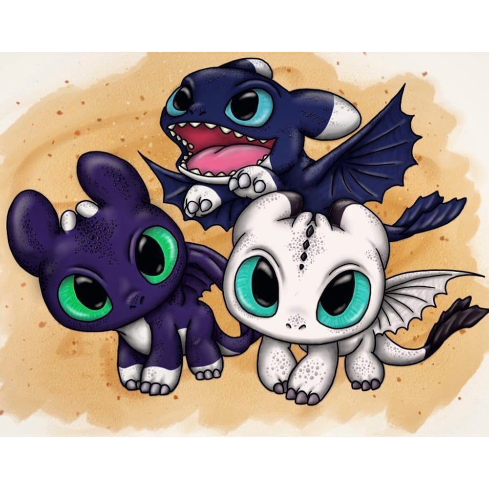 How to Train Your Dragon Diamond Painting Kits for Adults, 5D DIY